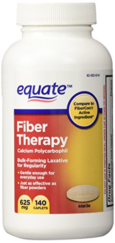 Equiparar la fibra fibra laxante terapia para regularidad cápsulas, frasco de 140 cápsulas