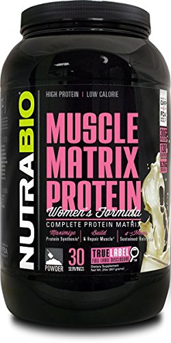 NutraBio músculo matriz mujeres proteínas - vainilla 2lb