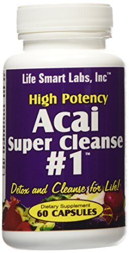 ACAI SUPER CLEANSE #1 TM altamente potente 60 capsulas antioxidante, Detox, Colon Cleanse, adelgazar