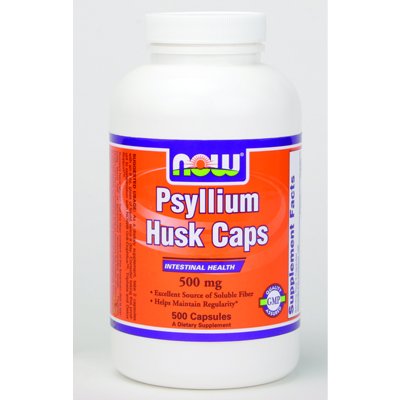 AHORA alimentos Psyllium cáscara 500mg, 500 Vcaps