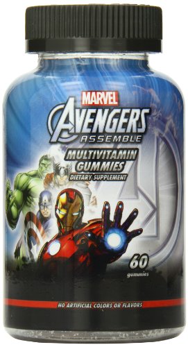 Avengers Marvel completan multi-vitamina gomitas, cuenta 60