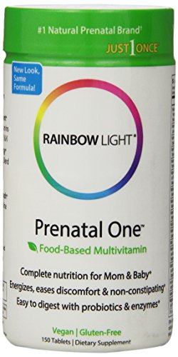 Arco iris luz uno Prenatal Multivitamin, 150-Conde botella