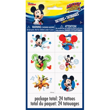 Mickey Mouse tatuajes, 24ct