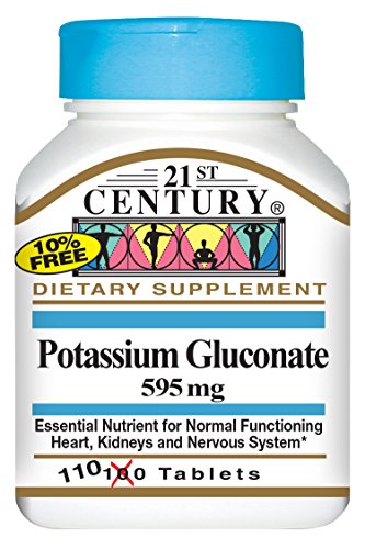 siglo XXI tabletas de 595 mg de potasio, 110-count (paquete de 3)