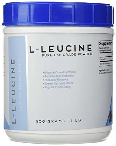 L-leucina 500 gramos (1.1 libras) - Ultra fino polvo puro sin sabor