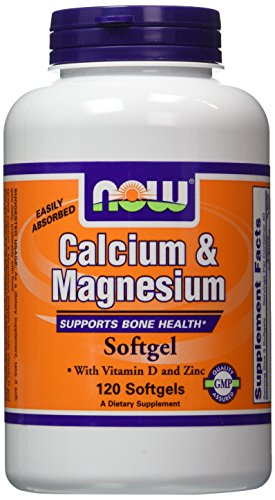 AHORA alimentos calcio/magnesio más vitamina D y Zinc, 120 cápsulas