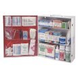 Medique 745M 1, 3-Shelf Industrial primeros auxilios gabinete, llenada de