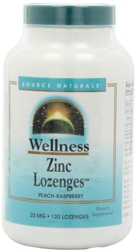 Source Naturals bienestar Zinc pastillas 23mg, 120 tabletas