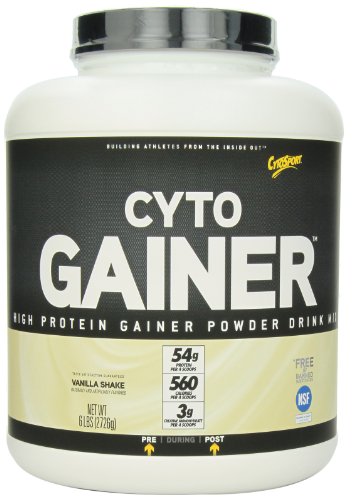 Mezcla de bebida de proteínas CytoSport Cyto Gainer, vainilla Shake, 6 libras