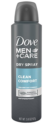 Dove Men + Care seco Spray antitranspirante, limpia comodidad 3,8 onzas