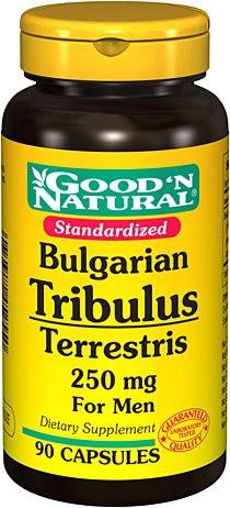 Tribulus Terrestris estandarizado 250 mg 90 ' buen n Natural Softgel