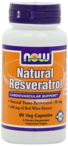 NOW Foods Natural Resveratrol 50mg 60 Vcaps