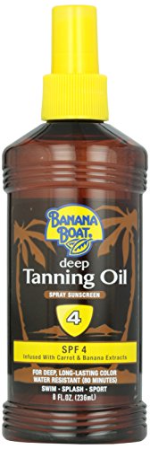 Banana Boat bronceado oscuro aceite Spray SPF 4, 8 oz