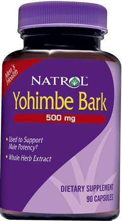 Corteza de yohimbe - 500 mg, 90 cápsulas