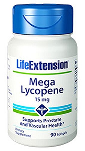 Vida extensión Mega licopeno extracto 15 Mg, 90 cápsulas