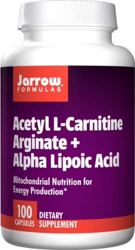 Jarrow Formulas acetil L-carnitina arginato (ALCA) y el ácido alfa lipoico (ALA), 100 cápsulas