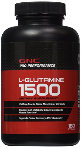 GNC Pro Performane glutamina-180 cápsulas