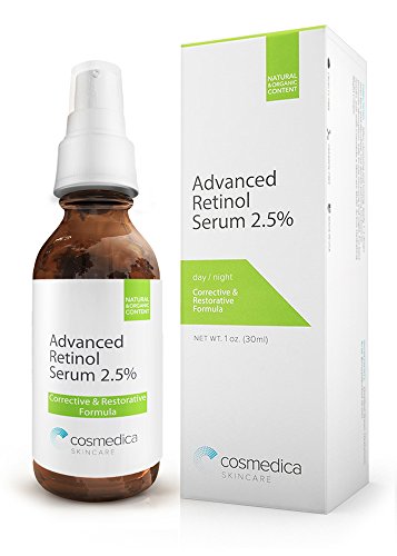 SUERO RETINOL avanzado 2,5% - correctivo reasfaltado fórmula con té verde orgánico, ácido hialurónico, vitamina E. avanzada Resufacing y reparación para reducir las arrugas, las líneas profundas y tono de piel desigual.