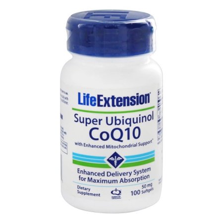 Life Extension - Super Ubiquinol CoQ10 con soporte mejorado mitocondrial 50 mg. - 100 pastillas