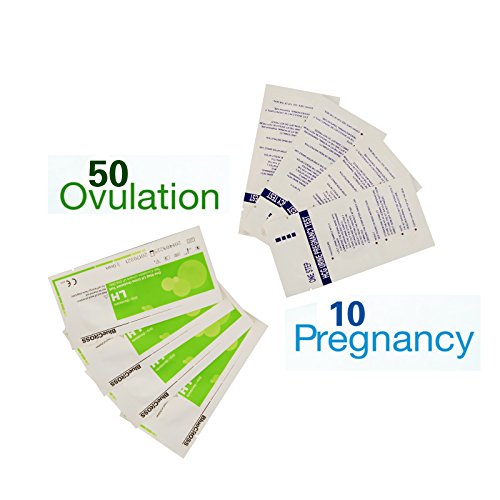 ChoiceMMed 50 (LH) la ovulación y 10 tiras de prueba de embarazo (HCG)