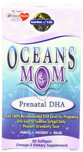 Jardín de vida océanos 3 océanos mamá, Prenatal DHA, geles suaves 30