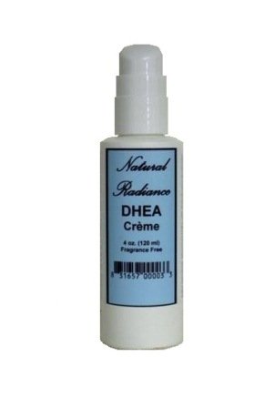 Botella de bomba crema tópica DHEA natural Radiance, perfume, 4 onzas