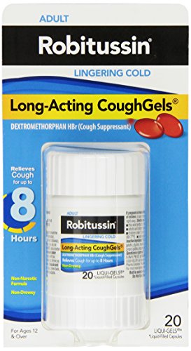 Robitussin persistente frío Coughgels de acción prolongada, 20-Conde