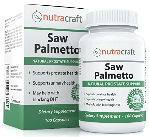 Cápsulas de Saw Palmetto para la próstata ayuda - extracto y polvo de fórmula para minimizar la necesidad de orinar frecuentemente - bloqueador de DHT naturales para combatir el cabello pérdida - suplemento de 500mg - 100% dinero garantía de devolución de