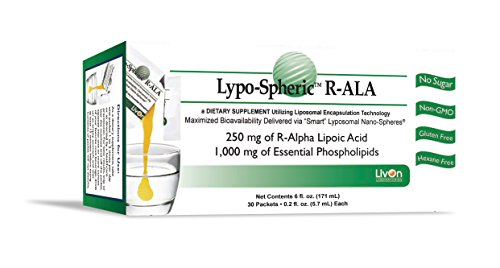 LivOn laboratorios suplemento Lipo-Spheric R -ALA, cuenta 30