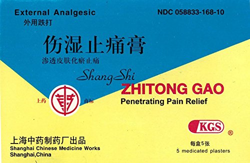 Shang Shi - Zhitong Gao - penetrante alivio del dolor - medicados yesos (5 yesos) (Kingsway Trading Inc. producto genuino) - 3 cajas