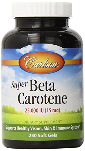 Carlson Labs Super betacaroteno de Dunaliella Salina, 250 cápsulas
