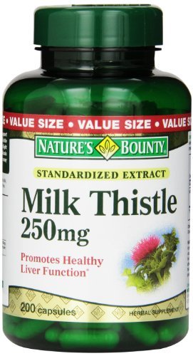 Cardo de leche tamaño natural generosidad valor 250mg, cápsulas de gelatina 200 (Pack de 3)