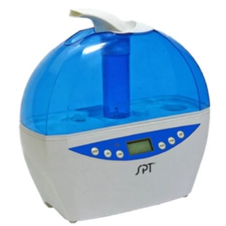 Sunpentown humidificador ultrasónico 2.45L higrostato digital con sensor, blanca