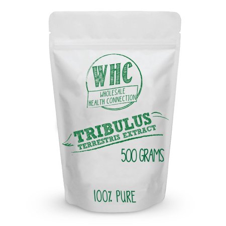 Tribulus terrestris en polvo 500g (833 Porciones) | Extracto Puro 45% saponinas esteroides | La testosterona Booster potente |