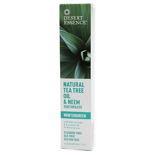 Desierto de esencia Natural Tea Tree Oil y pasta dental de Neem, 176g (OZ 6,25)