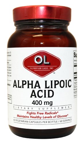 Olympian Labs ácido lipoico alfa 400mg, 60 capsulas (Pack de 2)