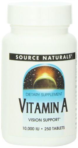Source Naturals palmitato de vitamina A 10.000 UI, 250 tabletas