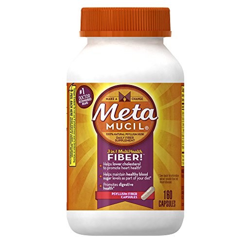 Cápsulas de multi-salud fibra Metamucil por Meta, 160 Count (paquete de 2)