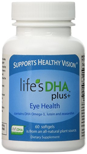 Martek vida DHA Plus 400mg + ojo salud con Omega 3 DHA, luteína y zeaxantina 60 cápsulas