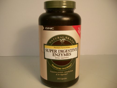 GNC Natural marca Super digestivas enzimas - valor Tamaño 240 cápsulas