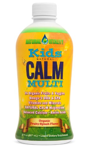 Vitalidad natural - Kids Multi calma Natural (orgánica Splash afrutado sabor, 30oz)