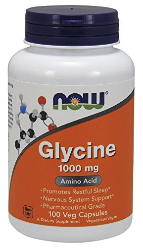 Ahora alimentos glicina 1000mg, cápsulas, 100-cuenta