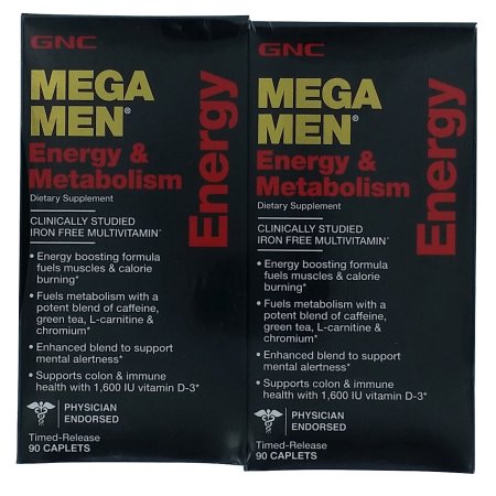 GNC Mega Men Energía y Metabolismo Multivitaminas - 180 ct.