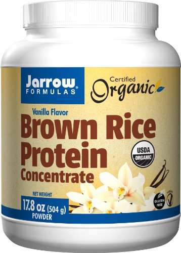 Proteína de arroz de Jarrow Formulas, deportes nutrición, sabor vainilla, 504 g