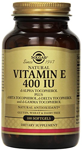 Solgar - vitamina E, 400 UI, 100 cápsulas