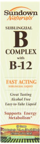 Puesta del sol vitamina B12 líquida Sublingual complejo, 2 Oz
