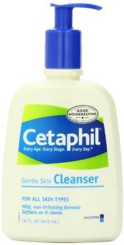 Despedregadora apacible de la piel Cetaphil, para todo tipo de piel, botellas de 16 onzas (paquete de 2)