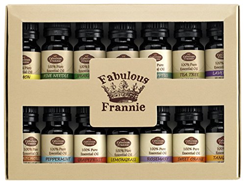 Frannie fabuloso aceite esencial para principiantes Starter, 10 ml (Pack de 14)