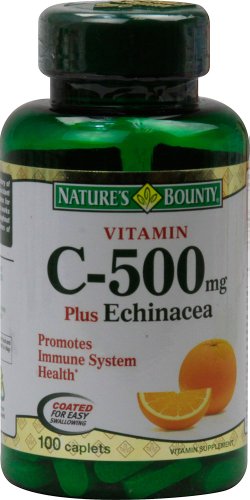 De la naturaleza Bounty vitamina C y equinácea - 500 mg - 100 cápsulas