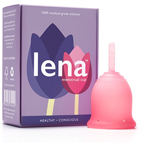 LENA Copa Menstrual - hecho en California - FDA registrado flujo Normal - pequeño - - silicona médica - alternativa a toallas y tampones
